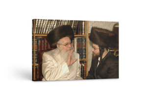 Canvas Picture Of Mohorosh with the Rosh Yeshiva - #104